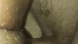 18 Year Old Squirts on my Rock Rough Penis