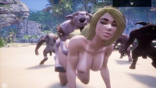 Wild Life - Blonde Long Booty vs Monsters