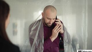 Poor Ex Wifey Maya Woulfe Fucks The Contractor