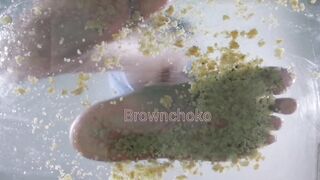 CRUSH BDSM HEEL CRUSH YOU MUST LICK THE MESS SPARKLY