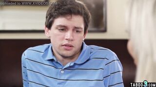 Big Titted blonde older stepmom Nina Elle consoling herself on stepsons