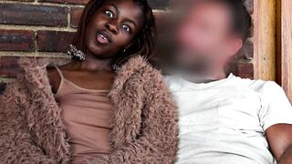 Big-Booty BlackGF - Porch Sex with Busty Ebony Girlfriend