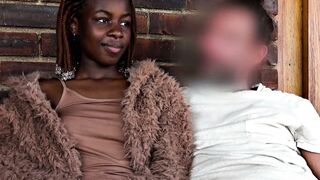 Big-Booty BlackGF - Porch Sex with Busty Ebony Girlfriend