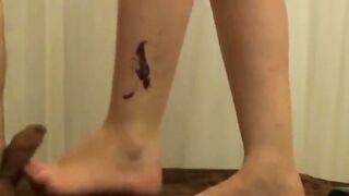 Dominatrix Trampled - High Heels Foot Worship Sole Licking Blowjob