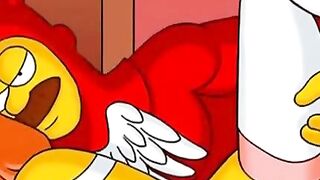 Halloween Famous Cartoon Characters Orgy