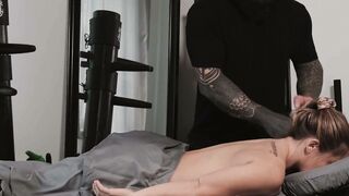 Latin Masseuse Gives Client A Surprise Blowjob And Rides His Hard Dick For Cash!
