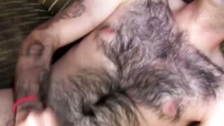 Hairiest Amateur Guy Sniffs Armpit & Jerking Off - Close-Up POV