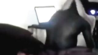 BBW Chubby Girl's Big Booty Bounces On Huge Black Dick