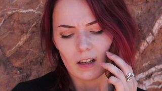 Redheaded Bombshell Zoe Olivier Gets Her Stomach Covered in Step-Dad's Hot Load