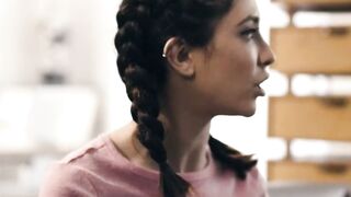 Teenage Step-Sister Surprise Fucks Her Stepmom's Boyfriend In The Kitchen