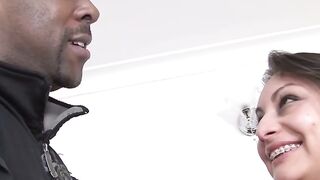 Colombia's Newcomer Ariana Gets Her First Big Black Dick - POV Blowjob & Creampie