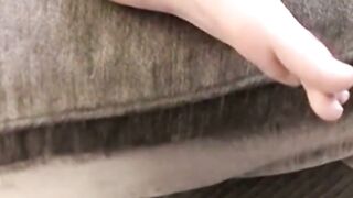 Muscular Straight Guy - Foot Fetish Stroking His Big Dick & Showing Off Naked Feet