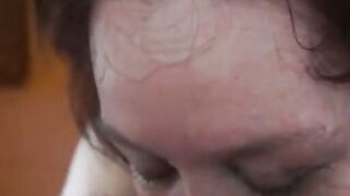 Russian MILF Gives Intense Blowjob in POV Style