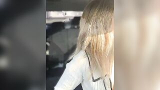 Blondes Get Their Kink On - Sexy Girl In Leather Outfit Gives A Ride To Remember