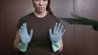 Redheaded Vixen Gives Sensual Blowjob & Rides Big Black Dildo to Orgasm