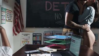 KINKY TEACHER FUCKS HIS STUDENT IN CLASSROOM - LATINA GIRL GETTING SEX ED