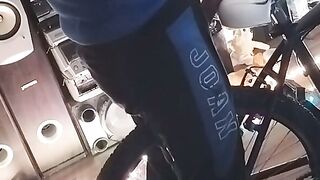 Bicycling Sex Position - Teen Boy Shows How To Have Fun On Bike Saddle And Fucks His Girlfriend