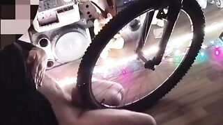 Teen Massage Masseur Gives You The Ride Of Your Life On His Bicycle Tyre