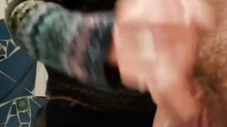 Hot MILF Gives Blowjob & Hand Job In Bathroom Sink - POV BJ With Facial