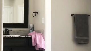 Step-Mom Shower Peeping Jerk Off Session - Stepdaughter's Friend