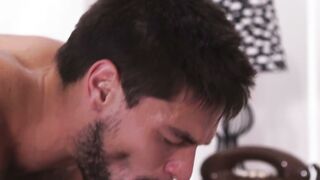 Hairy Hole Exposed - Old Man Fucks barely legal Guy's Ass For First Time Experience