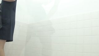 Exclusive Footage - Public Toilet Stalls Explored By A Hairy-Japanese