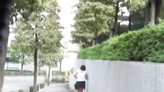 Public-Flashing - Teen Babe's Golden Stream Leaking Through Panties