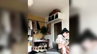 Tatted Up Babe Masturbates With Giant Vibrator - Sex Toy Review by Hot Brunette