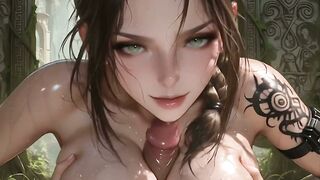 Big-Ass Babe Lara Croft Gets Covered In Semen in Virtual Reality