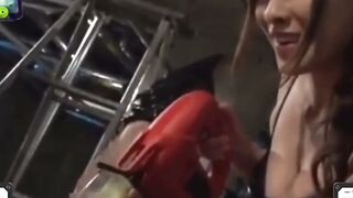 Electric Saw Masturbation - Sex Toy Experiment with Older Woman
