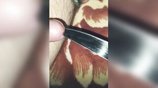 I fuck my dick with a knife until I release the sperm so easily.without extracting sp