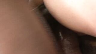Black Monster Cock Stretches Blonde Babe's Pussy in Hardcore Interracial Threesome
