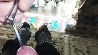 Hot MILF Teacher Fucks Her Student's Penis With Nail Polish On Toes - POV