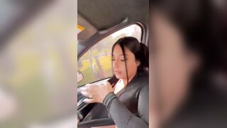 Public Car Blowjob with Hot Brunette Teenager Named Alexa Nova