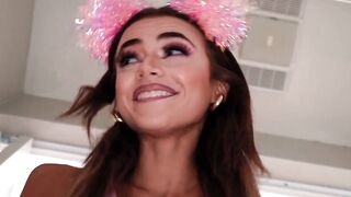 Petite Girl Nikkie Nicole Hides And Seeks With Step-Dad For A Wild Ride