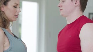 Hot & Sweaty Workout With Your Step-Mother And Friend - Pornhub Fitness