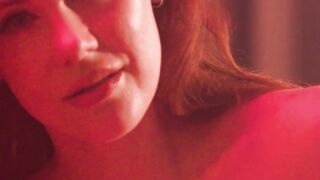 Maturity Matters - Redheaded Milf's Big Natural Boobs Bounce While Stripping