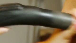 Dominant Mistress Vacuum Cleaner Blowjob - Double Orgasm For Submissive Guy