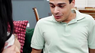 Teen Step-Sibling's Wild Threesome Adventure