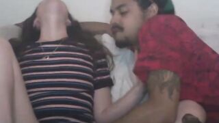 Horny slut gets facial after fingering and hard BBC pounding