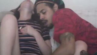 Horny slut gets facial after fingering and hard BBC pounding