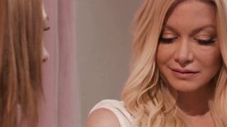 Step-Mother's Dirty Secret - Stepmother & Stepdaugher Share A Huge Facial