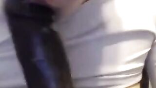 BBW MILF Rides Dildo While Talking About Body Positivity