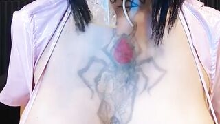 Slutty nurse enjoys sperm