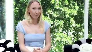 Innocent blondes debut and first fuck on camera