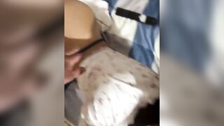 Hot teen babe get load of cum on belly after hard pounding