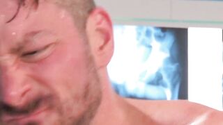 Seamus OReilly visits muscled doctor Hugh Hunter for his big cock