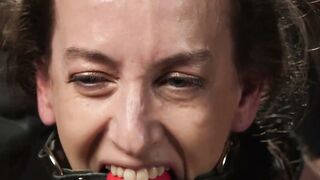 Skinny Elise Graves suffers grueling rope suspension bondage