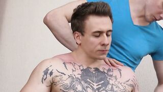 Richard Stone Jerks Off Lex Moores Tasty Cock During Massage