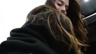 Stepbro slams Abbie Maleys wet pussy as she spasms in orgasmic delight